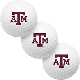 LinksWalker Collegiate 3 Golf Ball Gift Pack Regulation Size 2-Piece Golf Balls