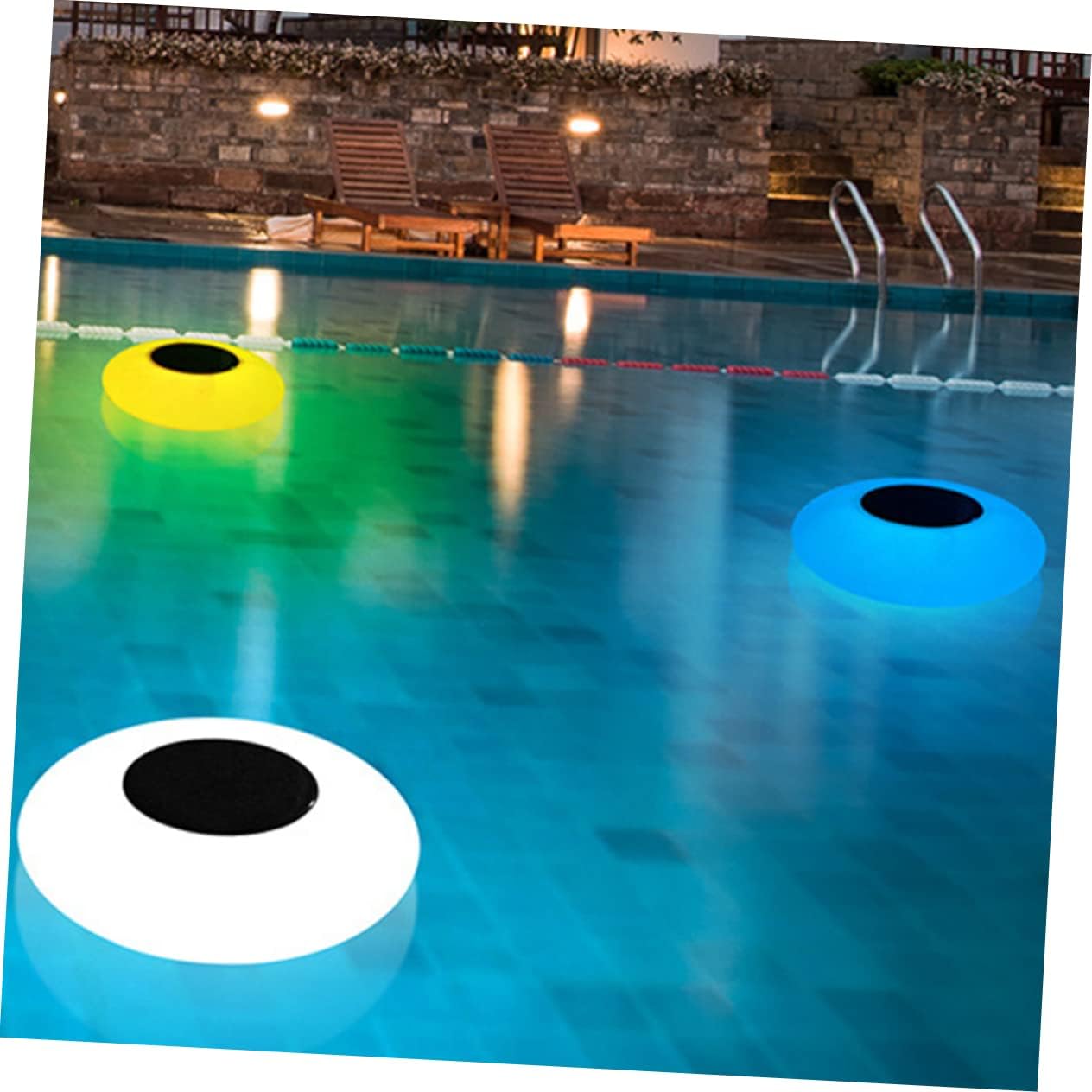 Generic アウトドア用ソーラーランタン &ndash; 浮遊可能 防水設計で庭やプール照明に最適 (25X25X7cm,示されているように