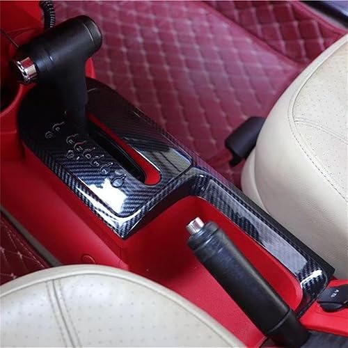 Miniatura 3 de Para VW Volkswagen New Beetle 2003-2010 Cubierta de decoración del panel de cambio de engranajes interior de coche, accesorios negros de fibra de