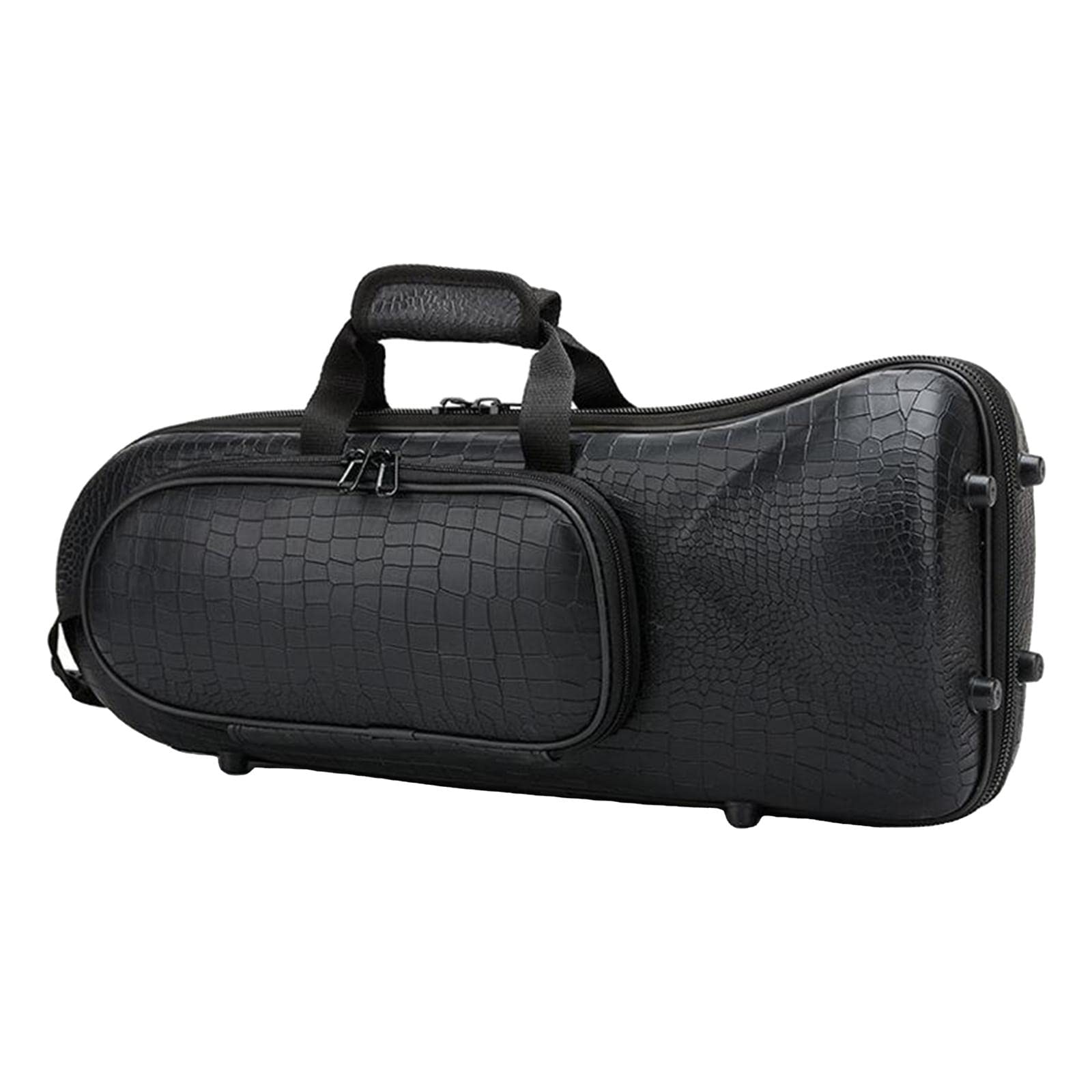 FITYLE Borsa per professionale Oxford morbido cotone rigida per strumento in ottone, Del Grano Del coccodrillo