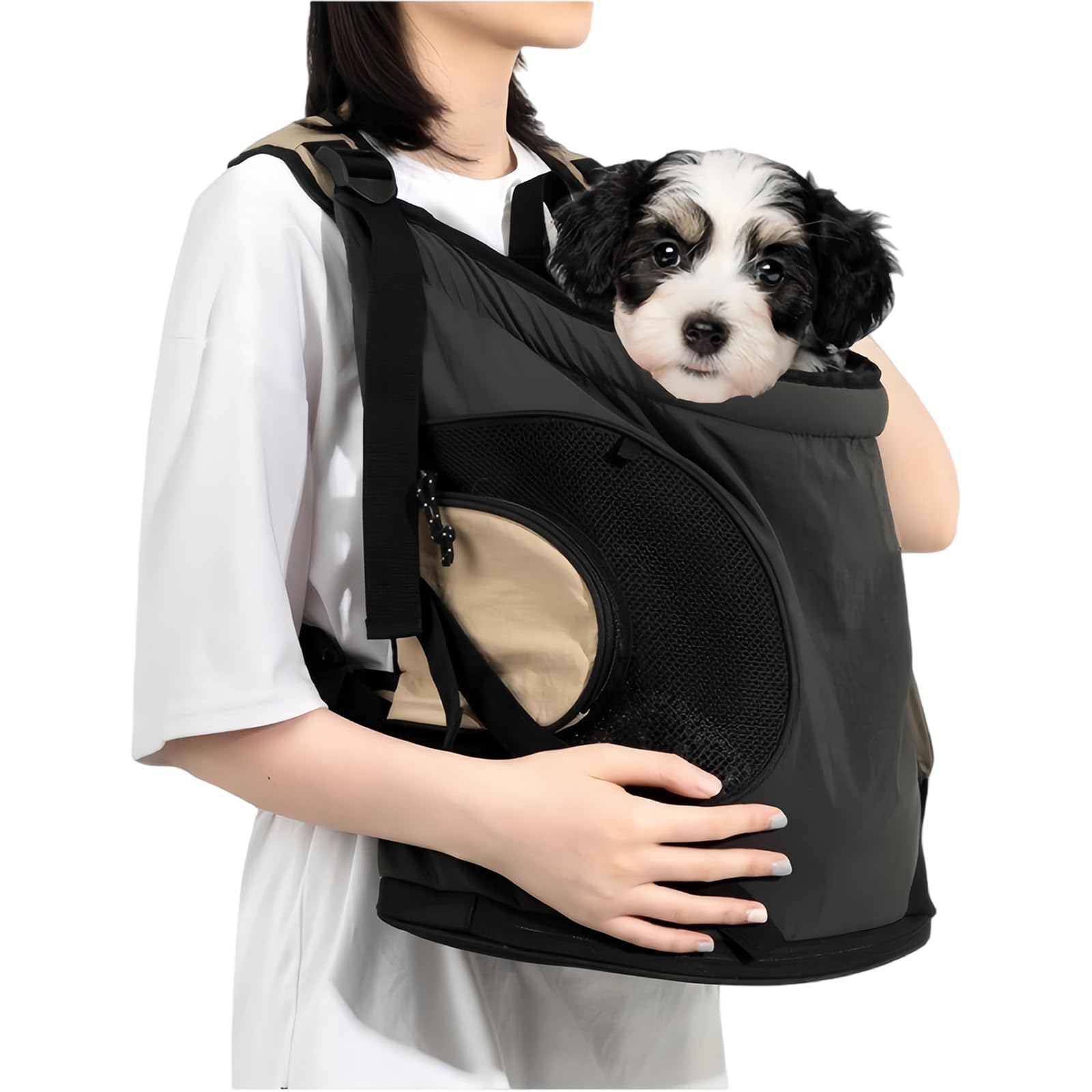 Porte-poitrine réglable pour sécuriser les aventures en plein air des chats et chiens
