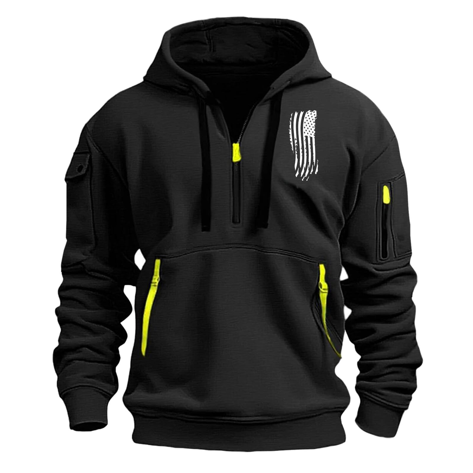 Sudadera para hombre oversize holgada suelta y casual con capucha ajustable 4