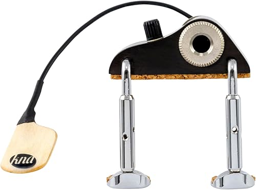 Miniatura 2 de KNA Pastilla de mandolina piezoeléctrica portátil MP-2, sonido natural, ligero, control de volumen integrado, fácil instalación, pasiva, no requiere