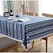 Bringsine Washable Cotton Linen Lace Bohemian Style Geometric Design Rectangle Tablecloth Dinner Picnic Table Cloth Home Decoration Assorted Size