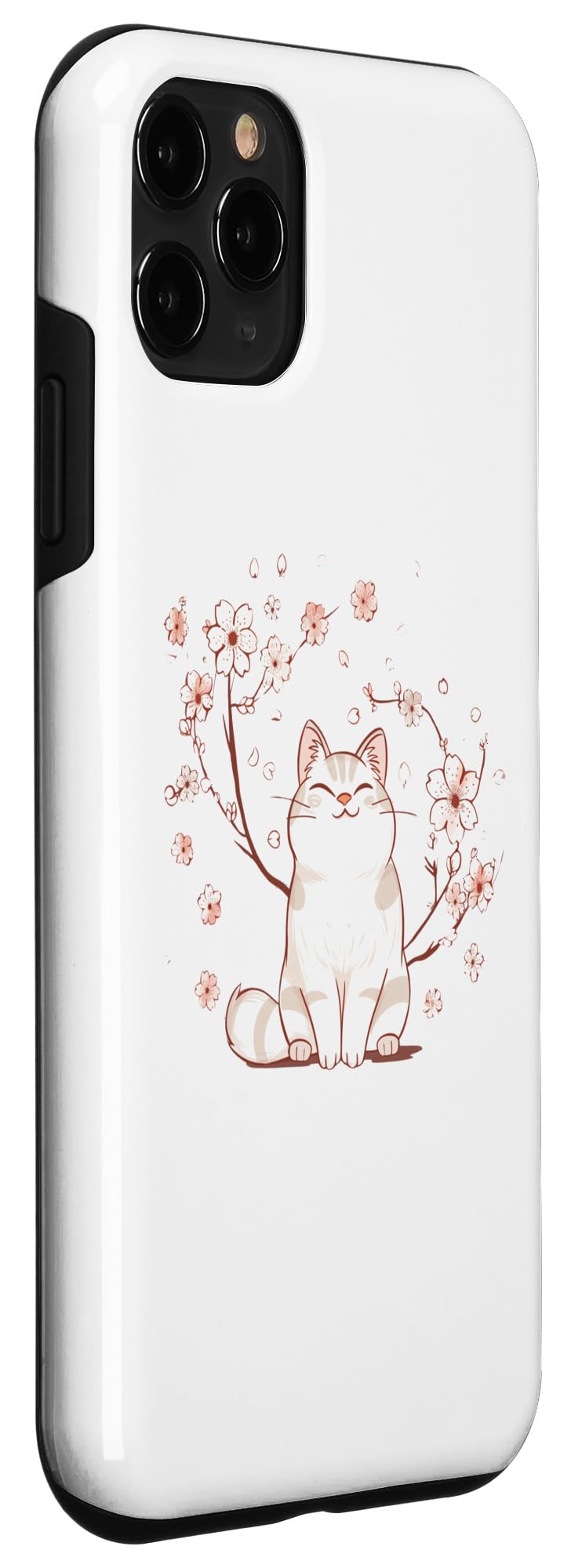 iPhone 11 Pro Spring Floral Kitten Lover Japanese Art Cute Cat Case - Image 3
