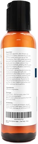 Miniatura 3 de velona - Aceite portador 100% puro y natural de glicerina, grado USP, 3 onzas, hidratante para cabello y cara para piel seca, baño de burbujas,