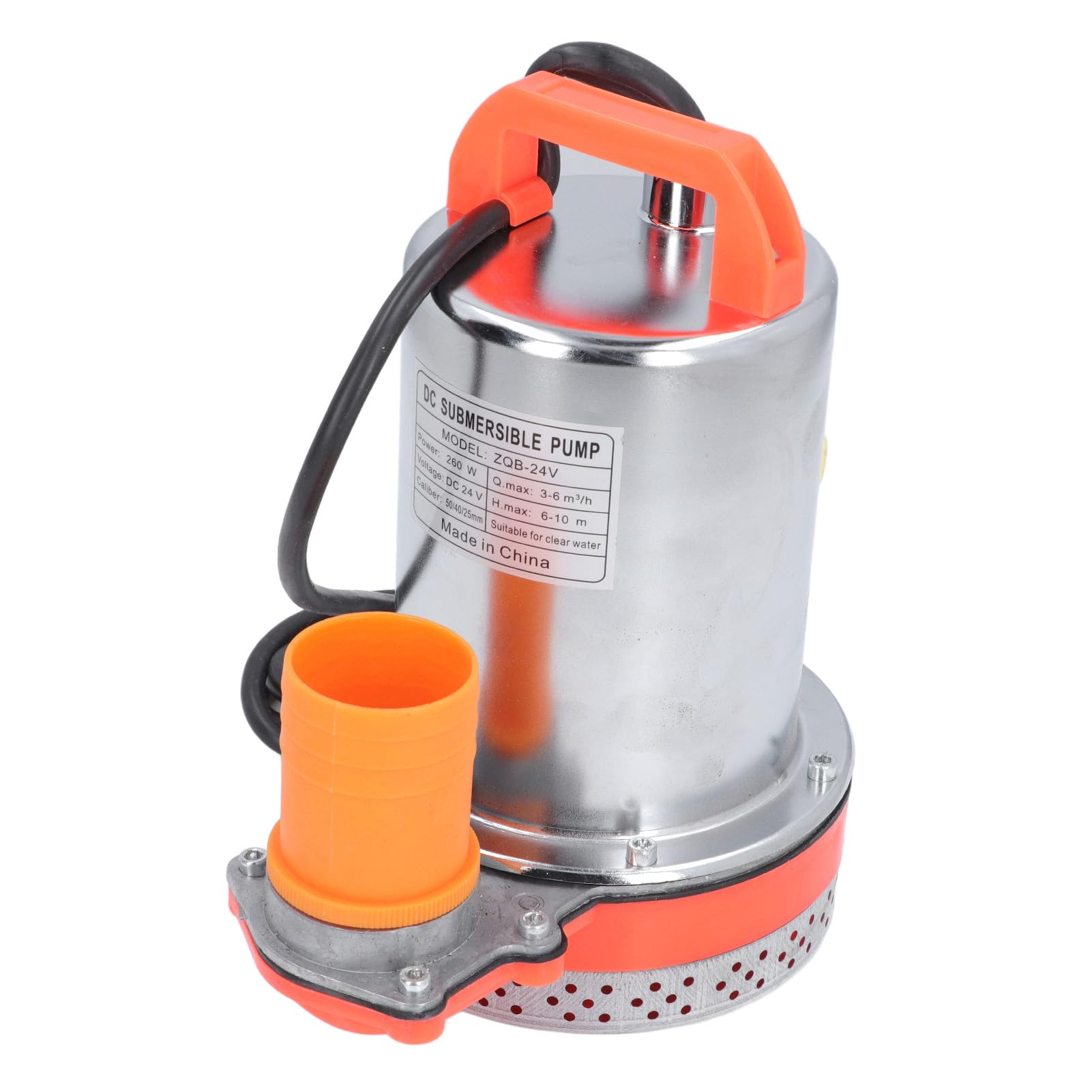 Zatapialna Pompa Wodna DC24V Pompa Zęzowa Zanurzeniowa 260 W Stal Nierdzewna Wysoki Skok Wysoki Przepływ 1 Cal 1,5 Cala 2 Cale Wylot z Miedzianym Silnikiem Wirnik ABS do