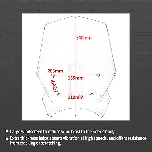 Miniatura 7 de Parabrisas de motocicleta Pare-brise con soporte para H.onda CB1000R CB 1000R CB 1000R 1000 R 2018-2020 CB650R CB 650R CB 650 R CB-650-R 2019-2023