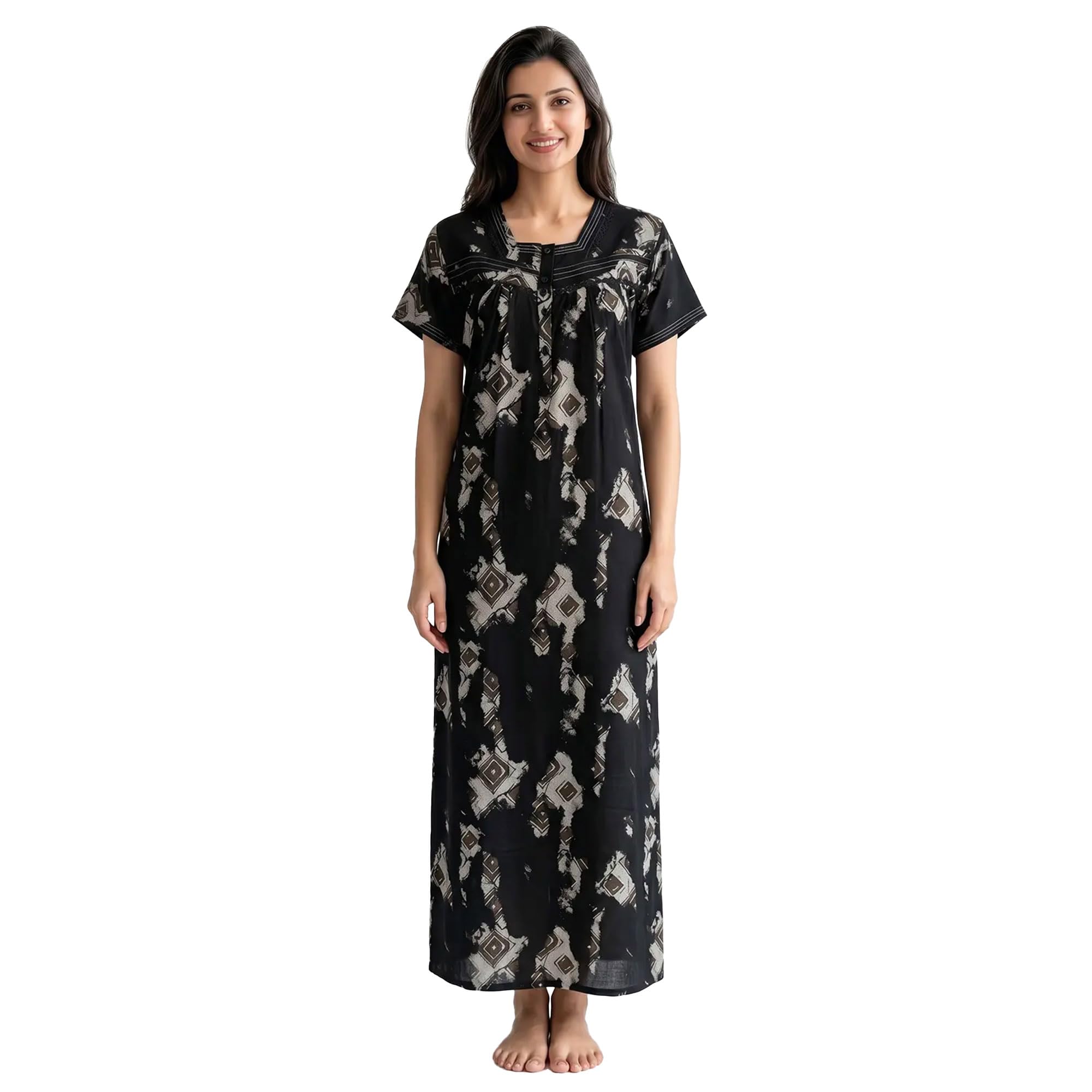 juliet Women's Printed Alpine Nighty Soft and Comfortable Sleepwear-picture-7