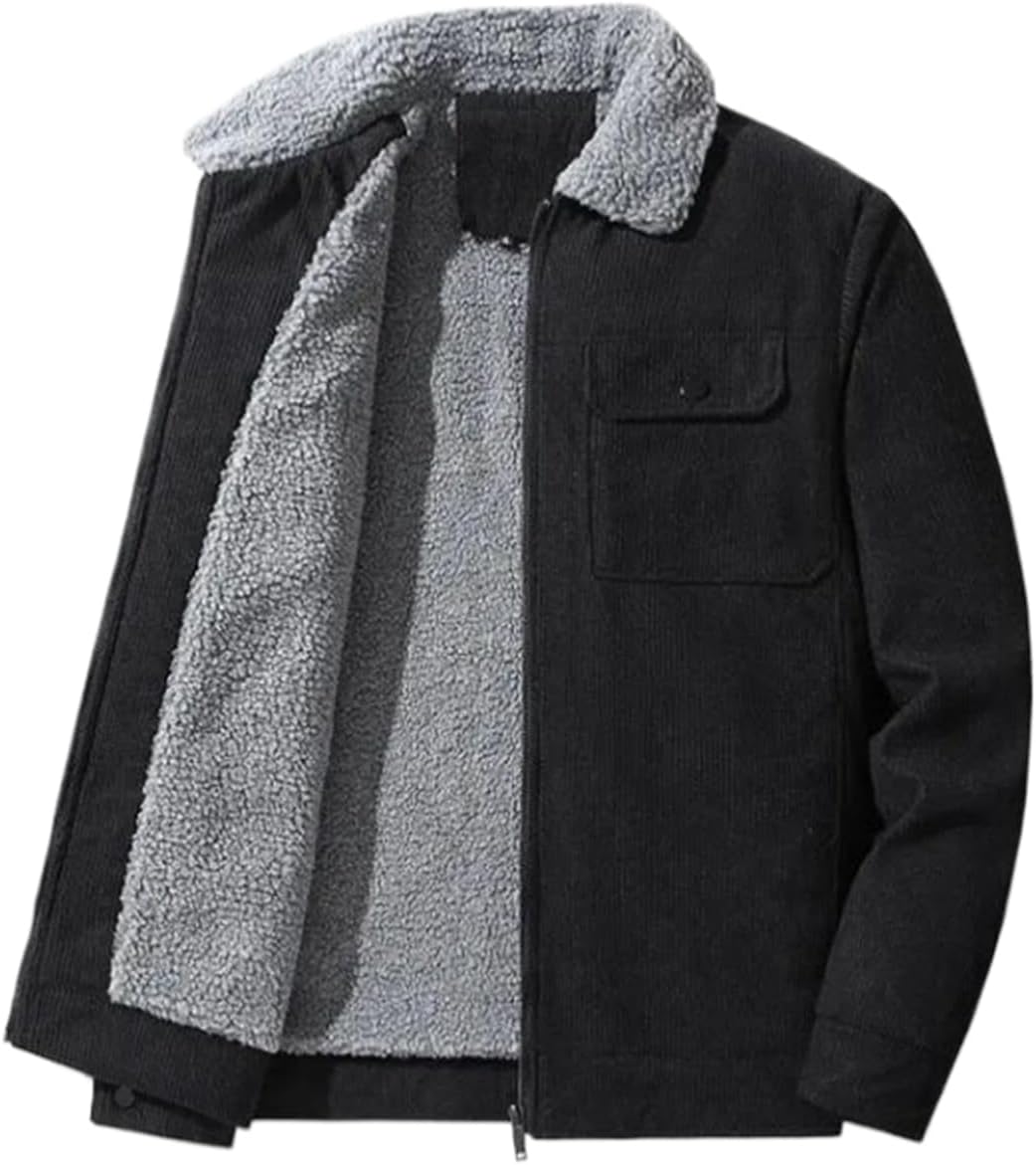 Autumn Winter Outerwear for Men, Thick Warm Coat