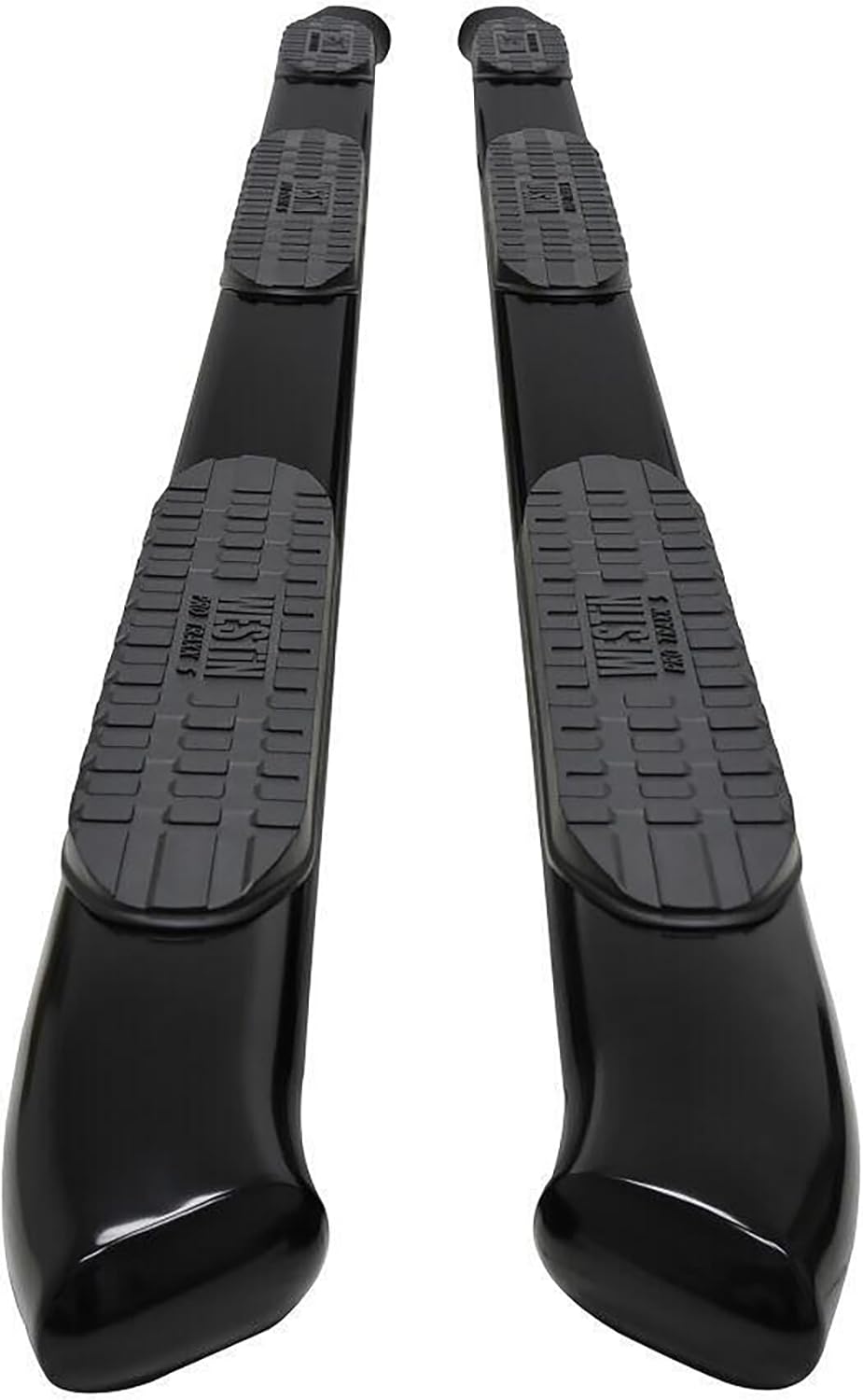 WESTIN 21-534325 PRO TRAXX 5 Oval Wheel to Wheel Nerf Bars fits 2009-2018 Ram 1500 2019-2024 1500 Classic 2010-2025 Ram 2500 3500 Crew Cab 6'5" Bed Black Pair