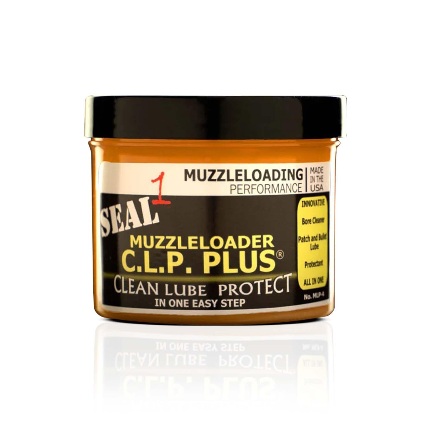 Seal 1 CLP Plus Muzzleloader Paste 4 oz Jar I Bore Cleaner I Patch & Bullet Lube I Protectant I Dissolves Carbon & Fouling I Long Lasting Maintenance-image-1