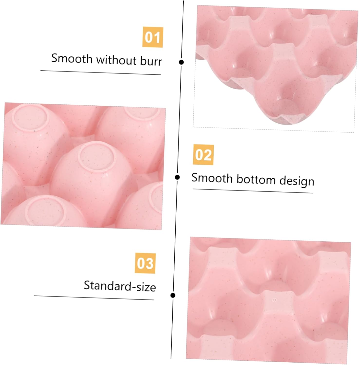 8 Pcs 24 Egg Storage Box Egg Storage Plate Egg Tray Egg Container for Refrigerator Egg Holder Egg Plate Egg Storage Shelf Egg Storage Rack Egg Organizer