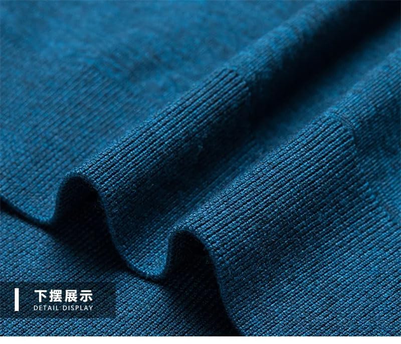 Men's Thin Long Sleeve Knitted Sweater Solid Warm Casual Business Pullover Jumper 6