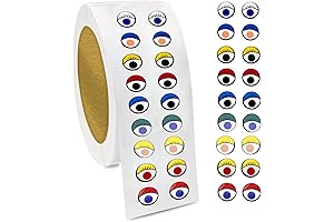 BLMHTWO 2000 Pieces Scribble Stickers, Large Googly Eyes