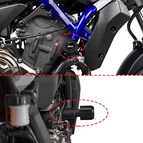 Miniatura 2 de Protector de choque deslizante de marco de motocicleta compatible con Kawasaki Z900 Z900RS Z900SE 2017-2023  Protector de carenado del motor