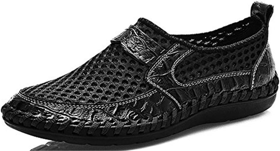 Besporter New Casual Shoes Driving Slip On Loafers Breathable Mens Mesh Shoes