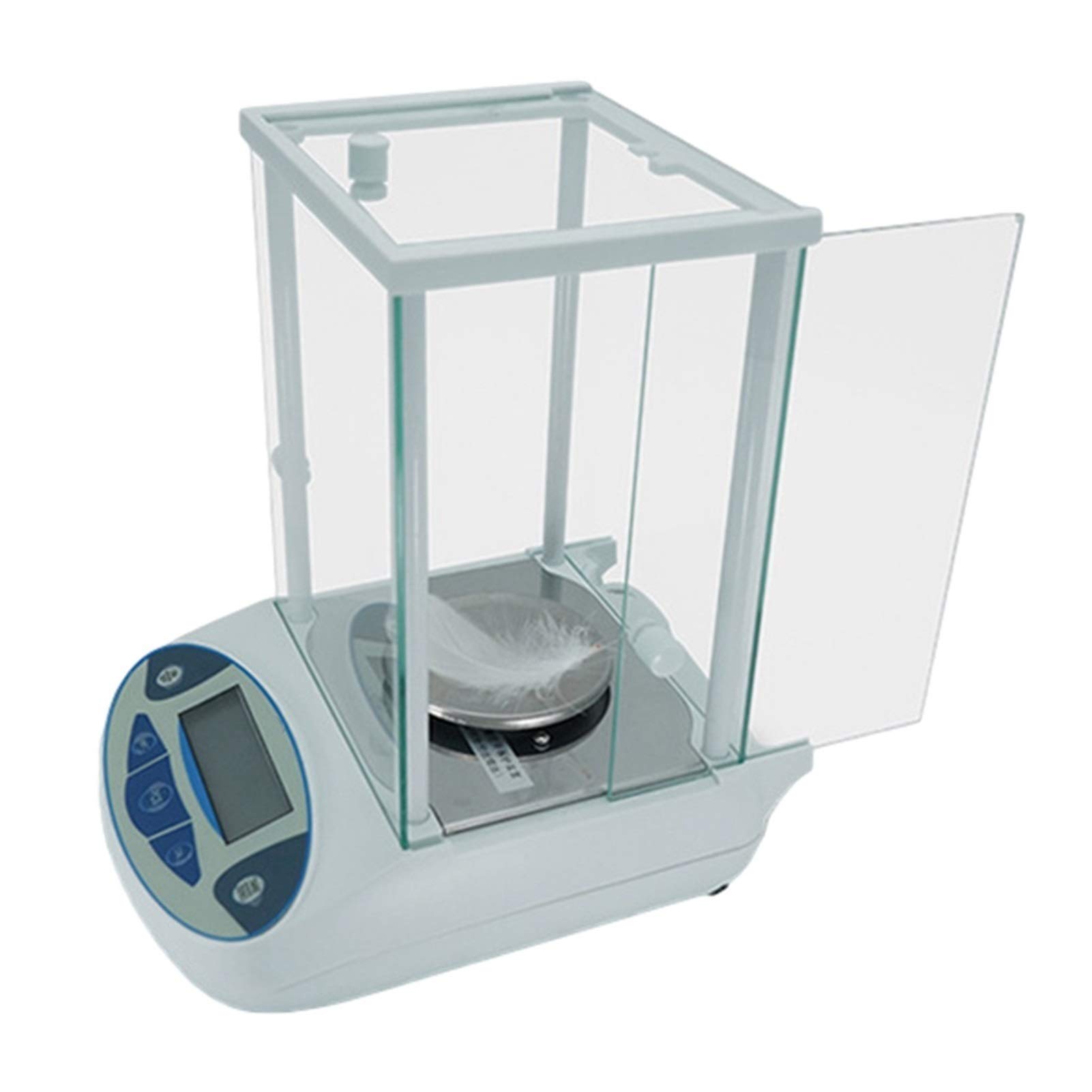 Bilancia Elettronica di Precisione Digitale Bilancia Analitica Alta 0,001 G con Paravento in Vetro per Laboratorio Gioielleria Impianto Chimico,100g/0.001g