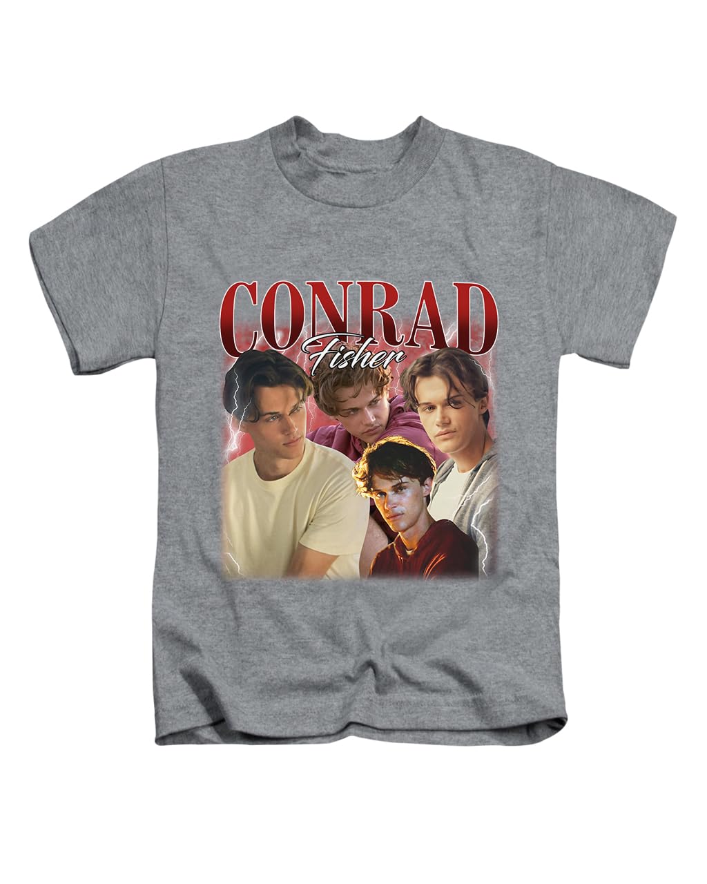New Spirit Original Unisex Heather Grey Conrad Fisher, Trending Trendy Cool Tee T-Shirt Funny T Shirt Top
