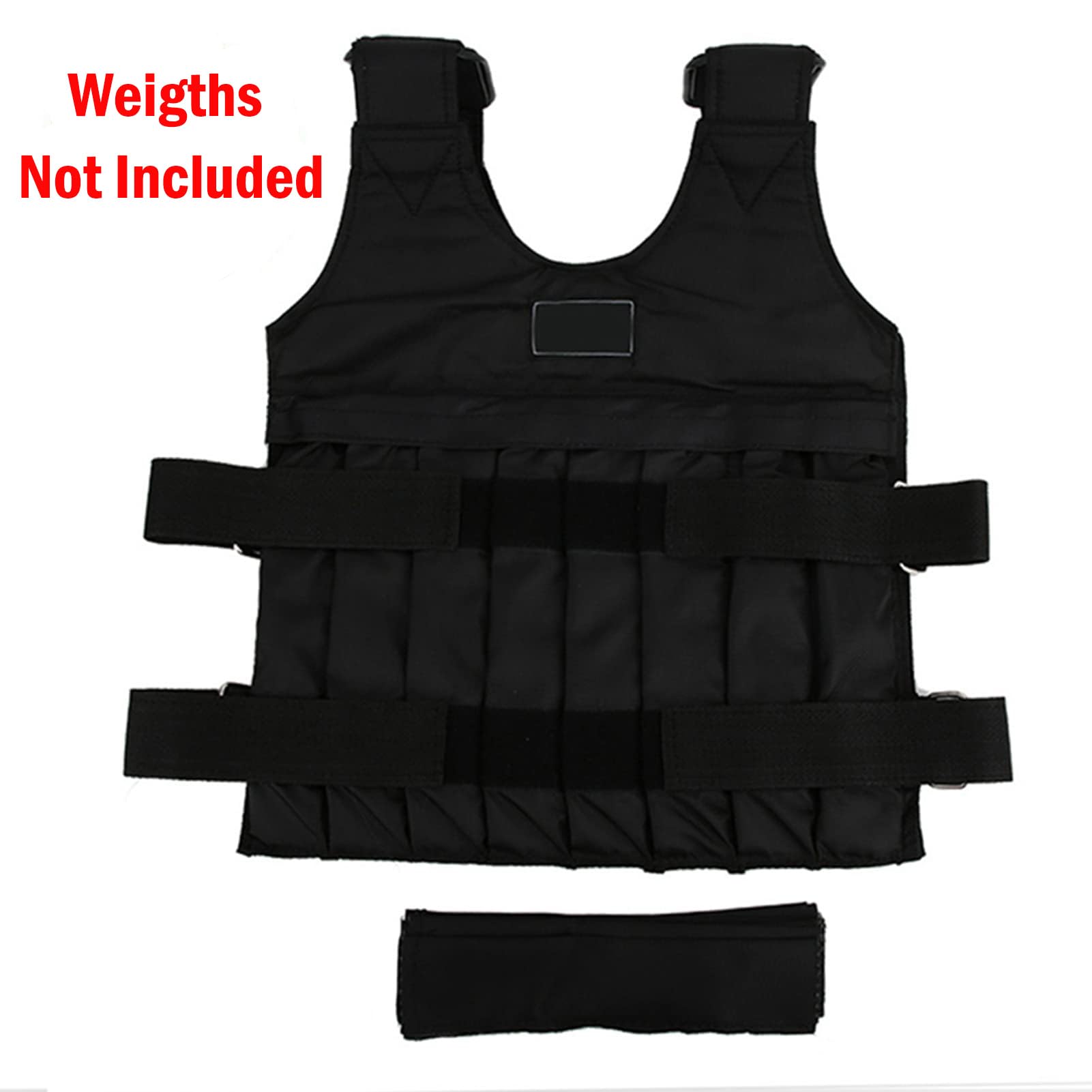 Gilet Pesi 20 kg, Gilet con Pesi per Allenamento, 60×42CM, Giubbotto Zavorrato Regolabile con Oxford Resistente, Il contrappeso in lamiera d'acciaio non incluso, preparare il proprio contrappeso