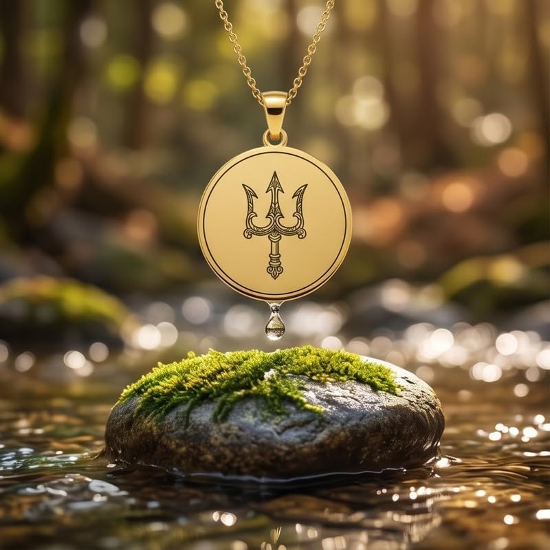 Collier Trishul en argent plaqué or, le bijou durable qui ne ternit pas