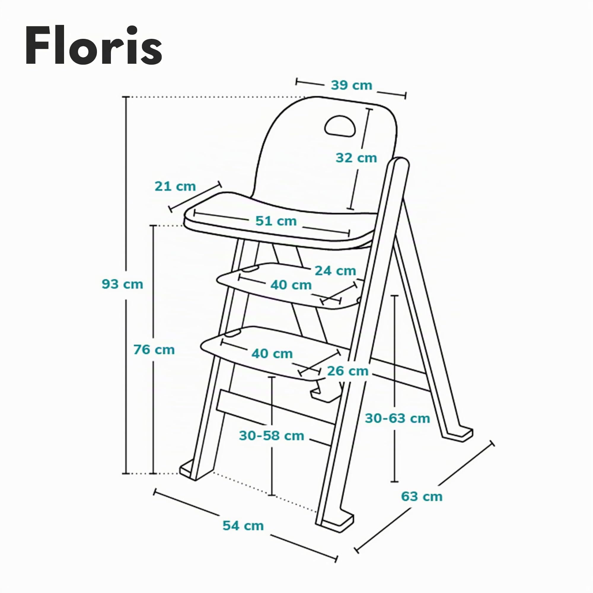 LIONELO Floris trona de madera para bebé 3 en 1, trona de bebe, silla alta regulable, de 6 a 36 meses/hasta 12 años, cinturones de seguridad de 5 puntos, hasta 15 kg / 40 kg (Natural) | De Madera para Bebé 3-en-1, Silla Alta Regulable, de 6 a 36 meses/has