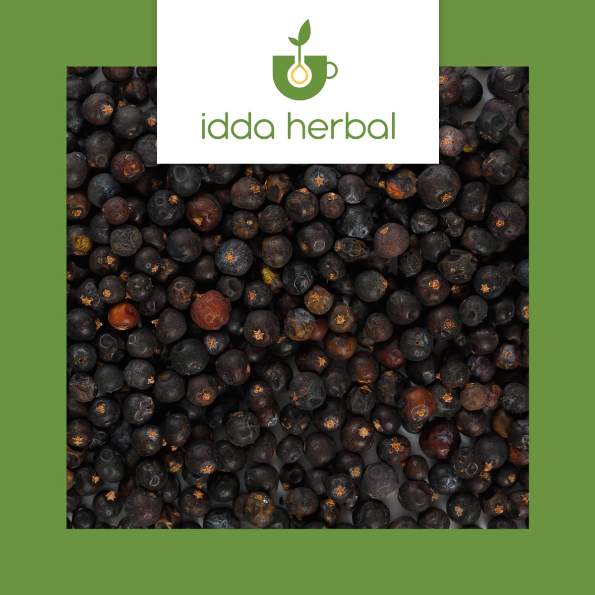 IDDA Herbal Bacche di Ginepro BIO Essiccate 1kg, Ginepro Bacche Bio senza Zuccheri, Frutta Secca