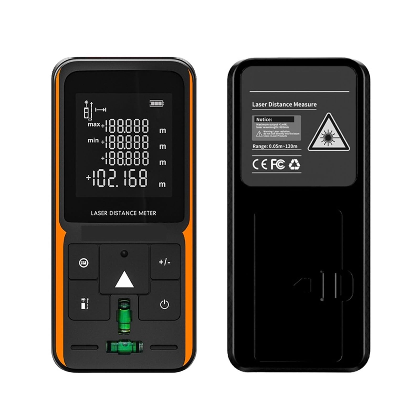 Cinta métrica láser Digital 50M Telémetro Medidor de Distancia preciso Construcción Ruleta Precisión Flexibilidad Medición