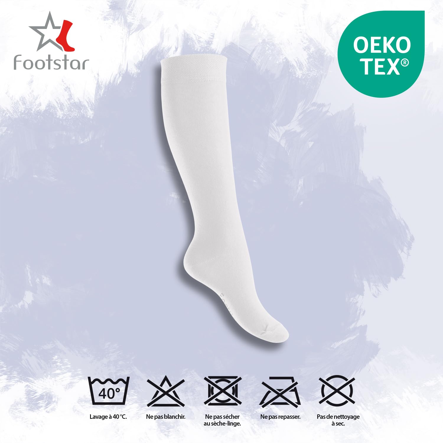 Footstar femmes hommes - Paquet de 5 EVERYDAY! dames genou chaussettes tailles 35-50
