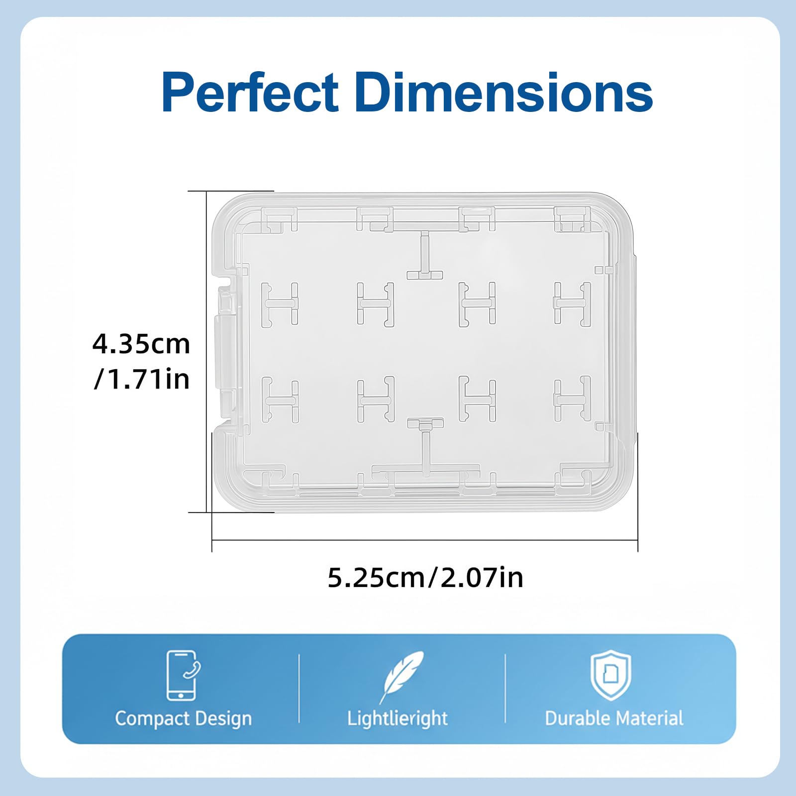 4 Pezzi Custodia Schede SD,20 PCS Trasparente Porta per Schede di Memoria in Plastica, Astuccio Plastica per Micro SD TF SIM e CF Carte
