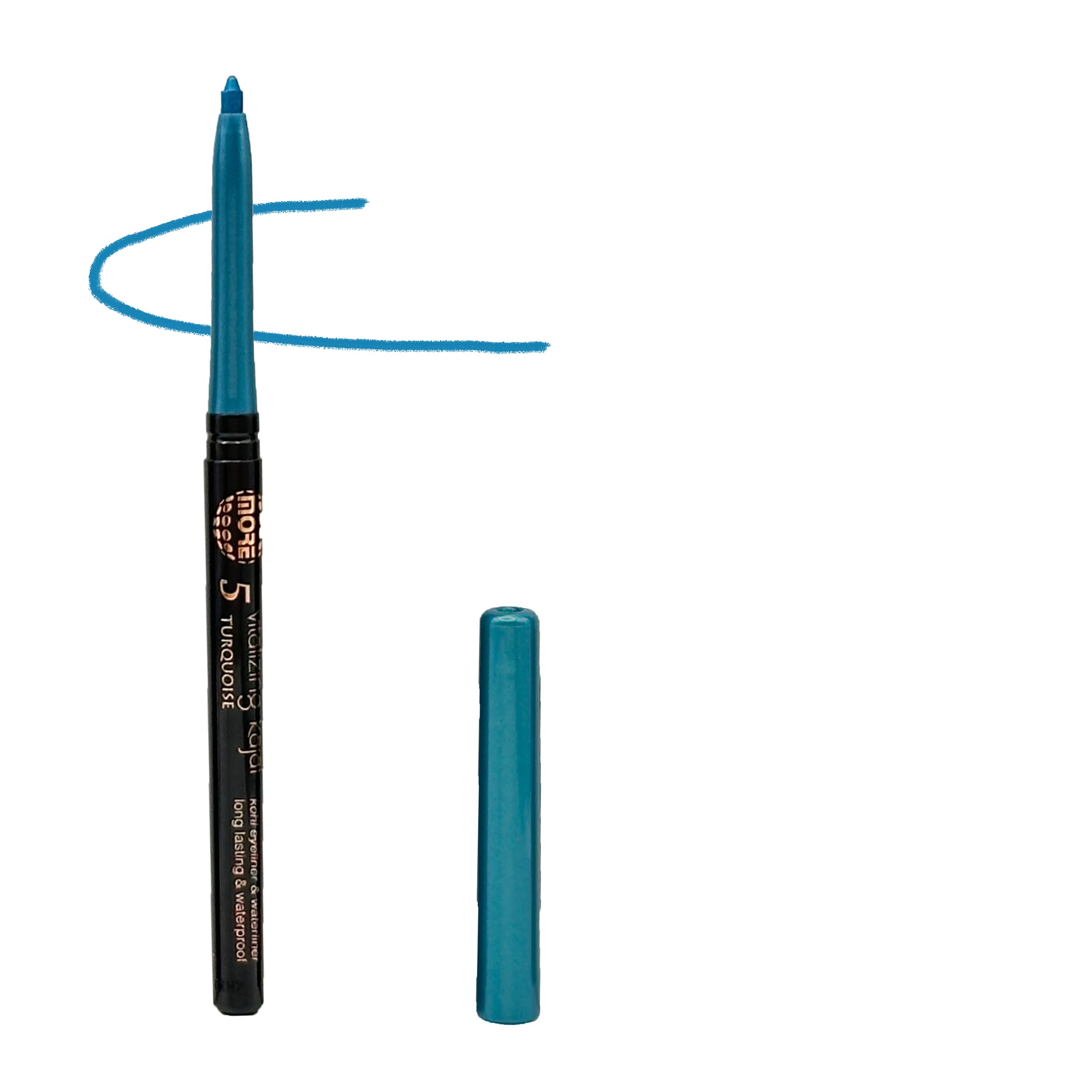 VITALIZING KAJAL EYELINER & WATERLINER INNER EYE LID LINER KOHL 05 TURQUOISE, 1 g (Pack of 1)