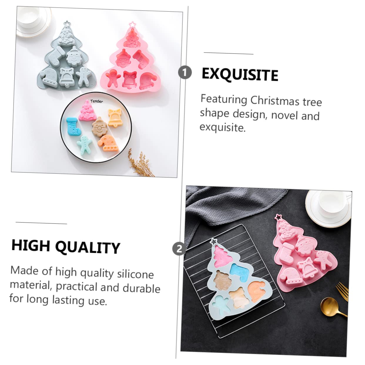 Cabilock 3 Ensembles Moule À Gâteau En Silicone Mini Moules À Gâteaux Moules À Gâteaux Moules À Pâtisserie Moules À Fondant Décorations De Gâteaux En Forme De Coquille Gâteau En 2 pièces * 3