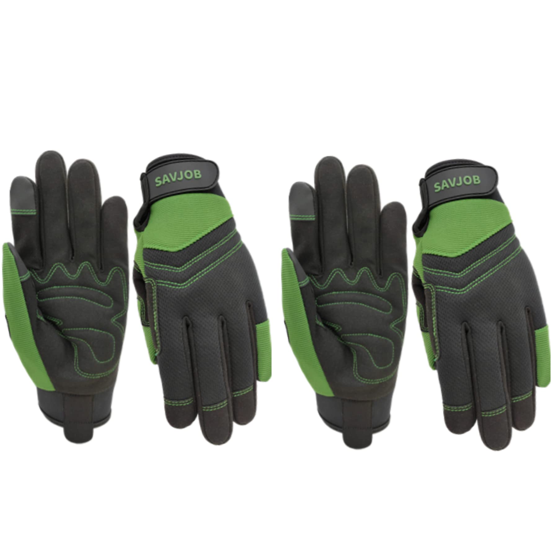 SAVJOB Safety Work Gloves for Men&Women,Utility Working Gloves,Mechanic Gloves,Yard Work Gloves,Performance Fit,Touchscreen