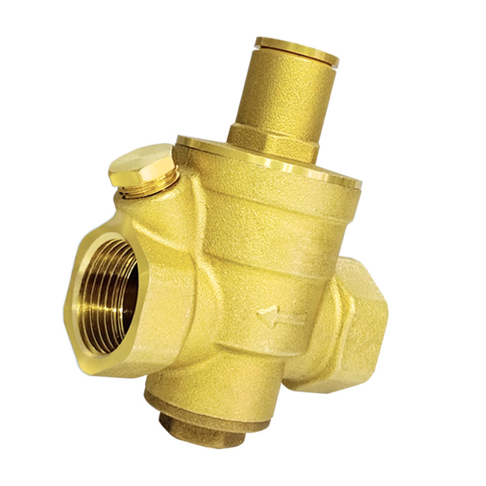 Hdoytxxm Dn15 Brass Tap Water Pressure Reducing Maintaining Valves / Dn20 / Dn25 / Dn32 Adjustable Relief Replacement Regulator Adjustable Relief