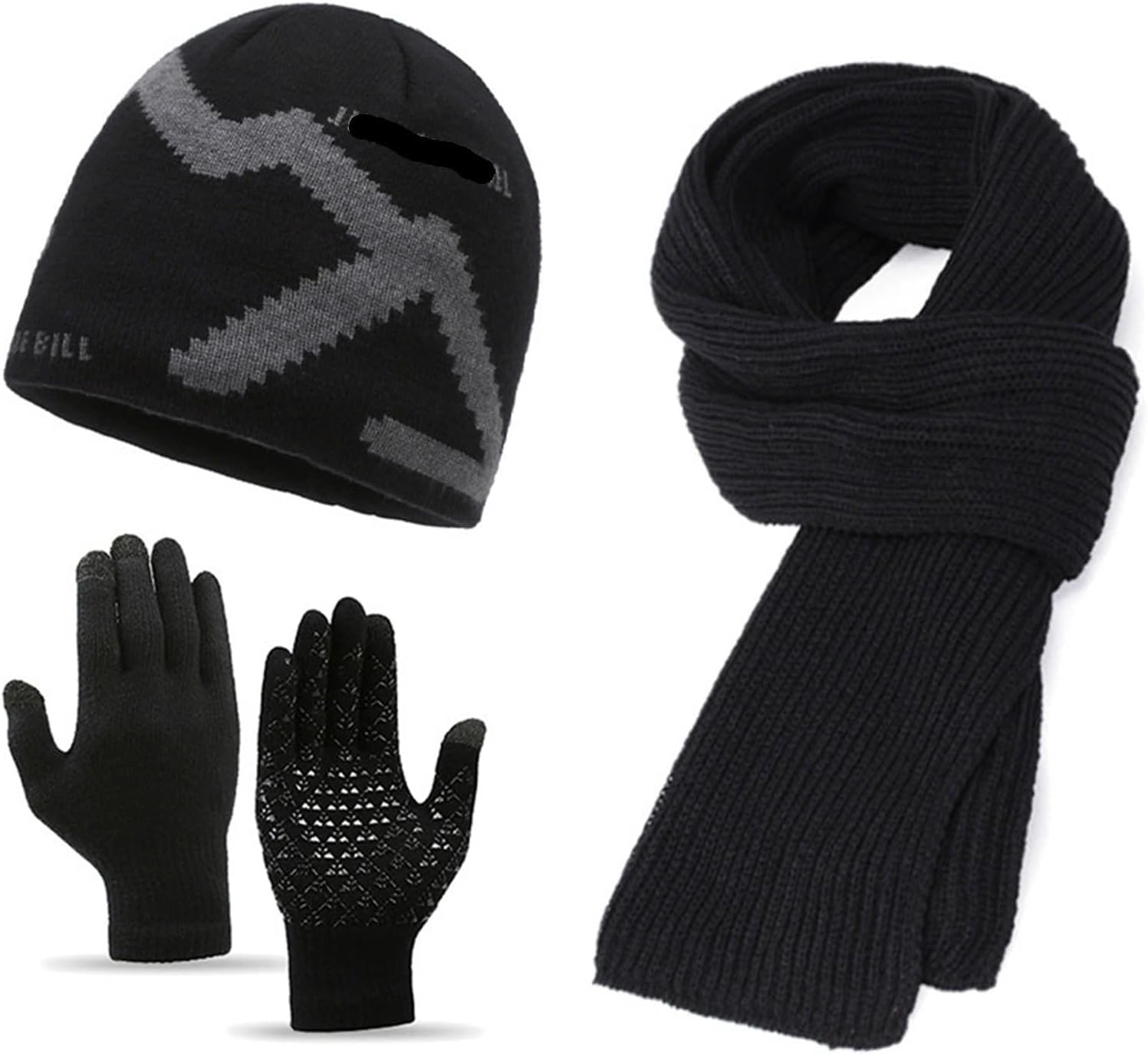Winter Hat Scarf Gloves Set Winter Warm Hat Scarf Gloves Set 3PCS for Cold Weather Women Men