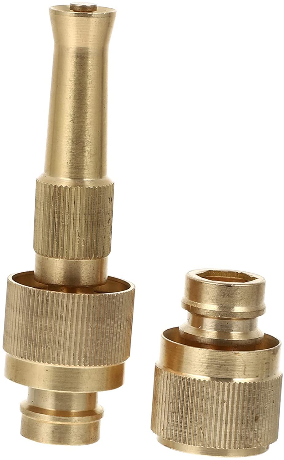 1 Juego de boquilla de manguera de agua para aspersor de latón para exteriores, conector de manguera de agua, boquilla de alta presión, Protector de manguera de cobre, conector de manguera de cobre, b
