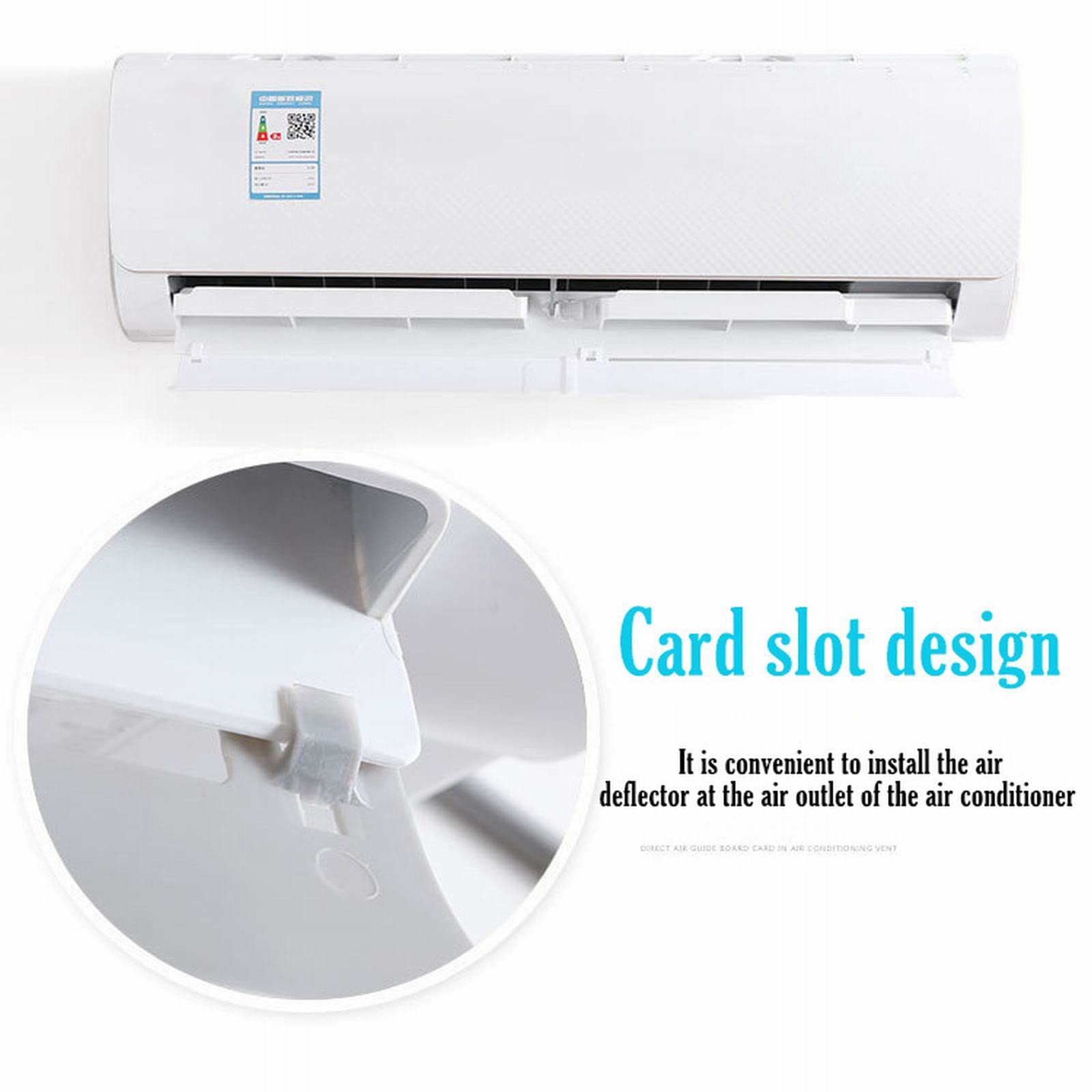 Deflettore Per Condizionatore Universale - Regolabile, In PVC, Per Evitare Aria Diretta Su Anziani E Bambini