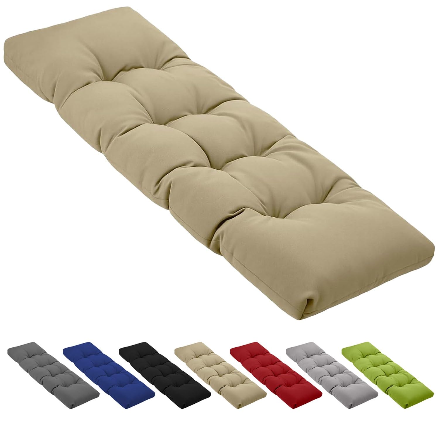 Cojín impermeable para banco de porche ideal para cenas en el patio