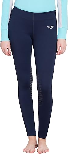 Miniatura 7 de Mallas escolares de TuffRider con ventilación para mujer Black/Black, Black/Charcoal, Black/Cornflower Blue, Charcoal/Charcoal, Chocolate/Chocolate,