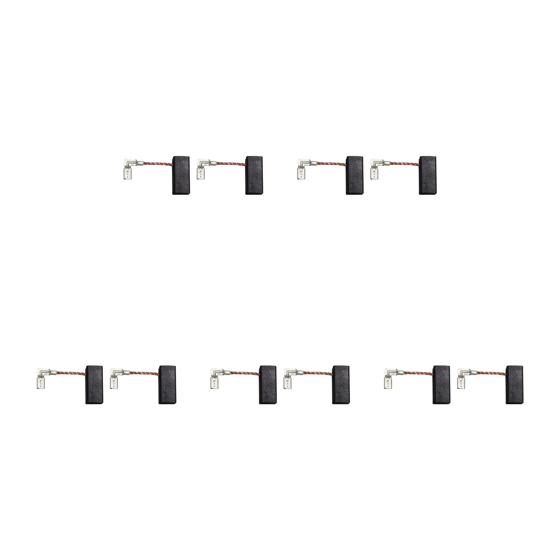 Balais de charbon haute densité 6x8x18mm pour système pneumatique