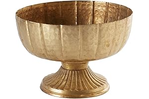 Distressed Gold Metal Vase/Bowl: An Elegant Elegance For Your Decor