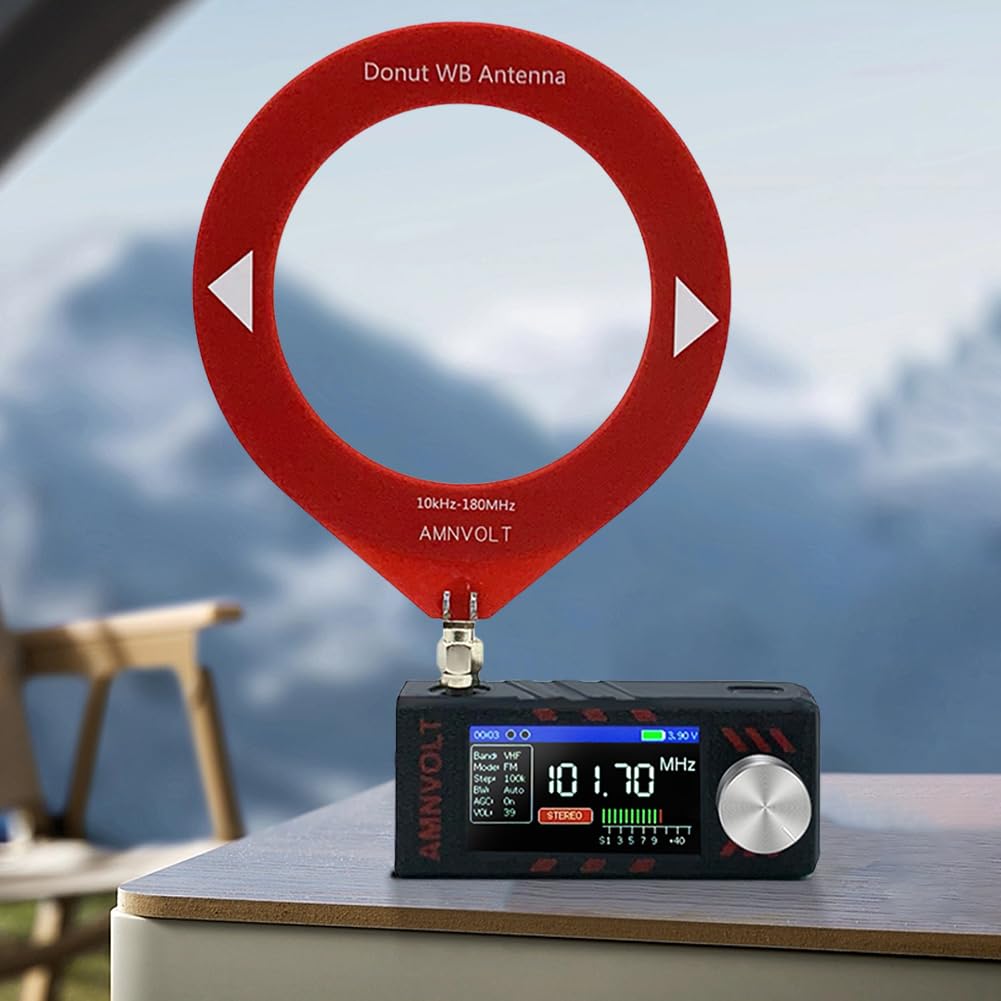 Radio portátil Receptor con Pantalla IPS de 1.9 Pulgadas Radio de Bolsillo USB Am/FM con Antena para Disfrutar de Todas Las Bandas y Estaciones