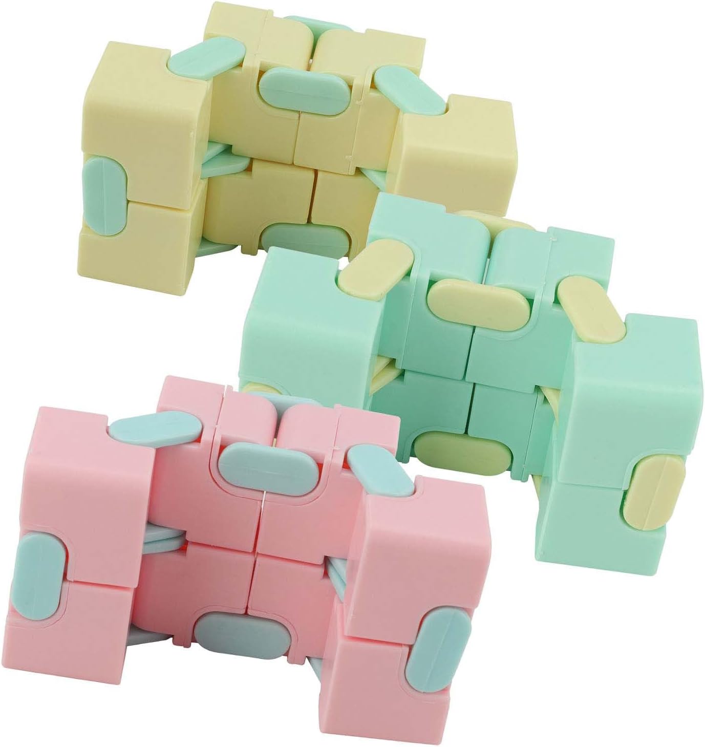 Plastic Infinite Cube, Decompression Toy for Adults Kids, with Rotatable Small Cubes to Improve Concentration, Compact Durable for Office Home