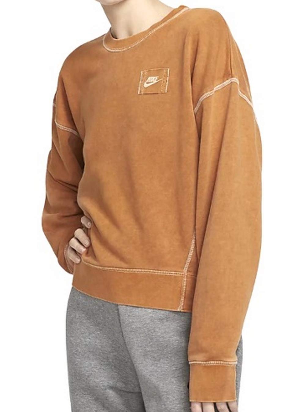 nike women's french terry crew