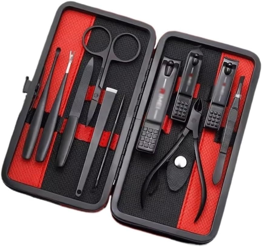 Nail Clippers 11 Piece Nail Clipper Set Large Nail Clippers Nail Scissors Upscale Portable Manicure Cutters Pedicure Tools Nail kit