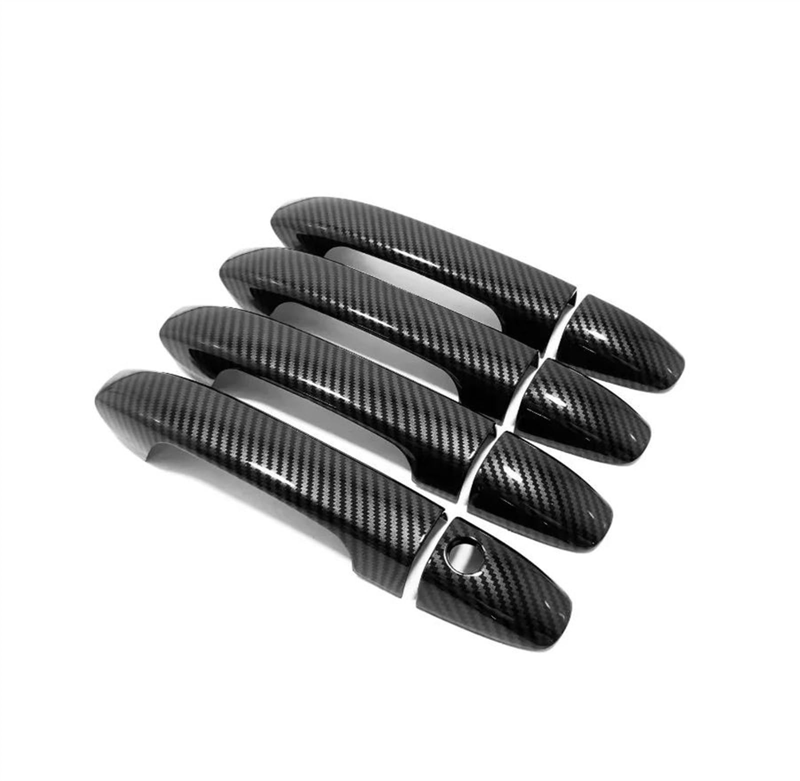 Csspdm Carbon B Auto Exterior Accessories Car Door Handle Catch Protection Cap Cover Trim Carbon Fiber For Benz For Vito W447 2014-2022(Carbon B)