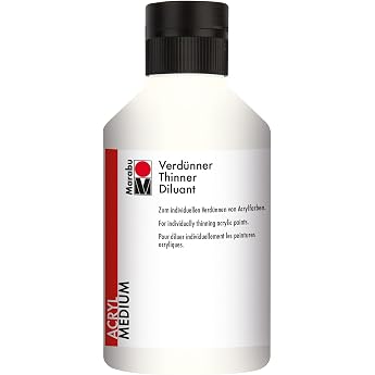 Marabu 122913859 Thinner, 250 ml, transparent