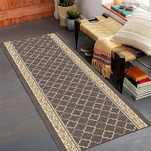 Tapis vintage extra long en poils courts lavables et texture douce - 3
