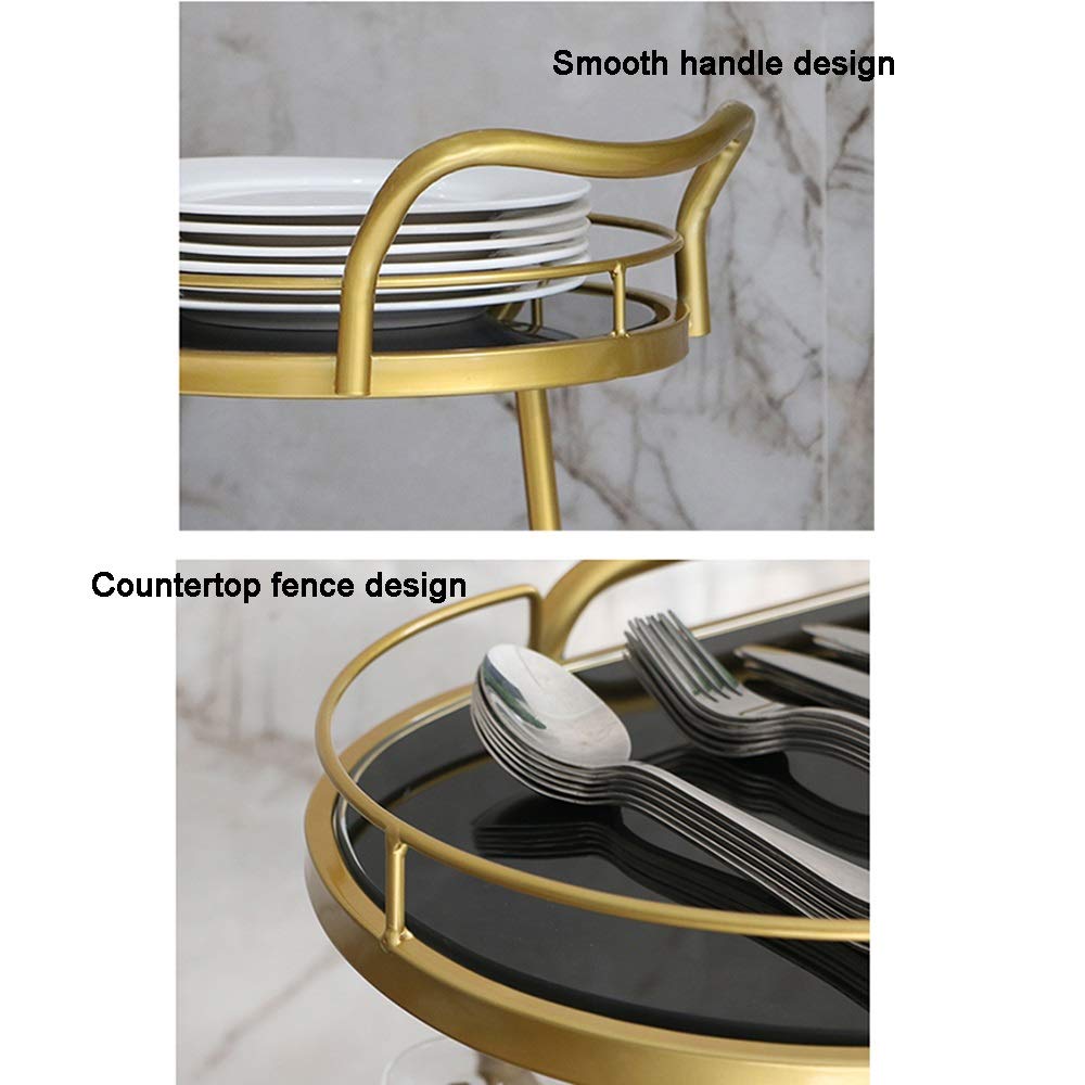 d Chariot de salle à manger en métal pour cuisine, service de bar, chariot de service Beau Salon Utili Cart – Slish & Versatile Home nizer