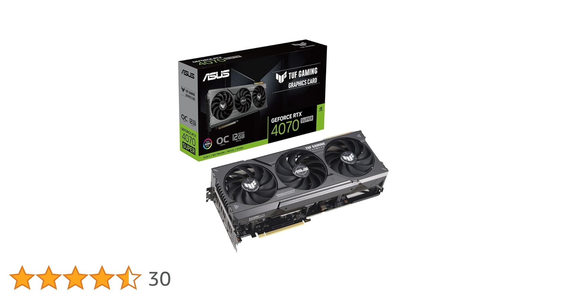 Amazon | ASUS TUF Gaming GeForce RTX 4070 SUPER 搭載 12GB